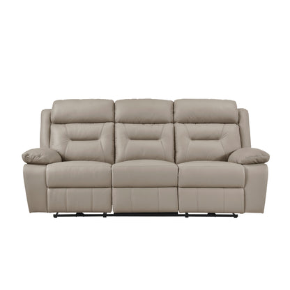 Homelegance Laconia Power Double Reclining Sectional Sofa in Luxurious Upholstery 9629LTE-3PW