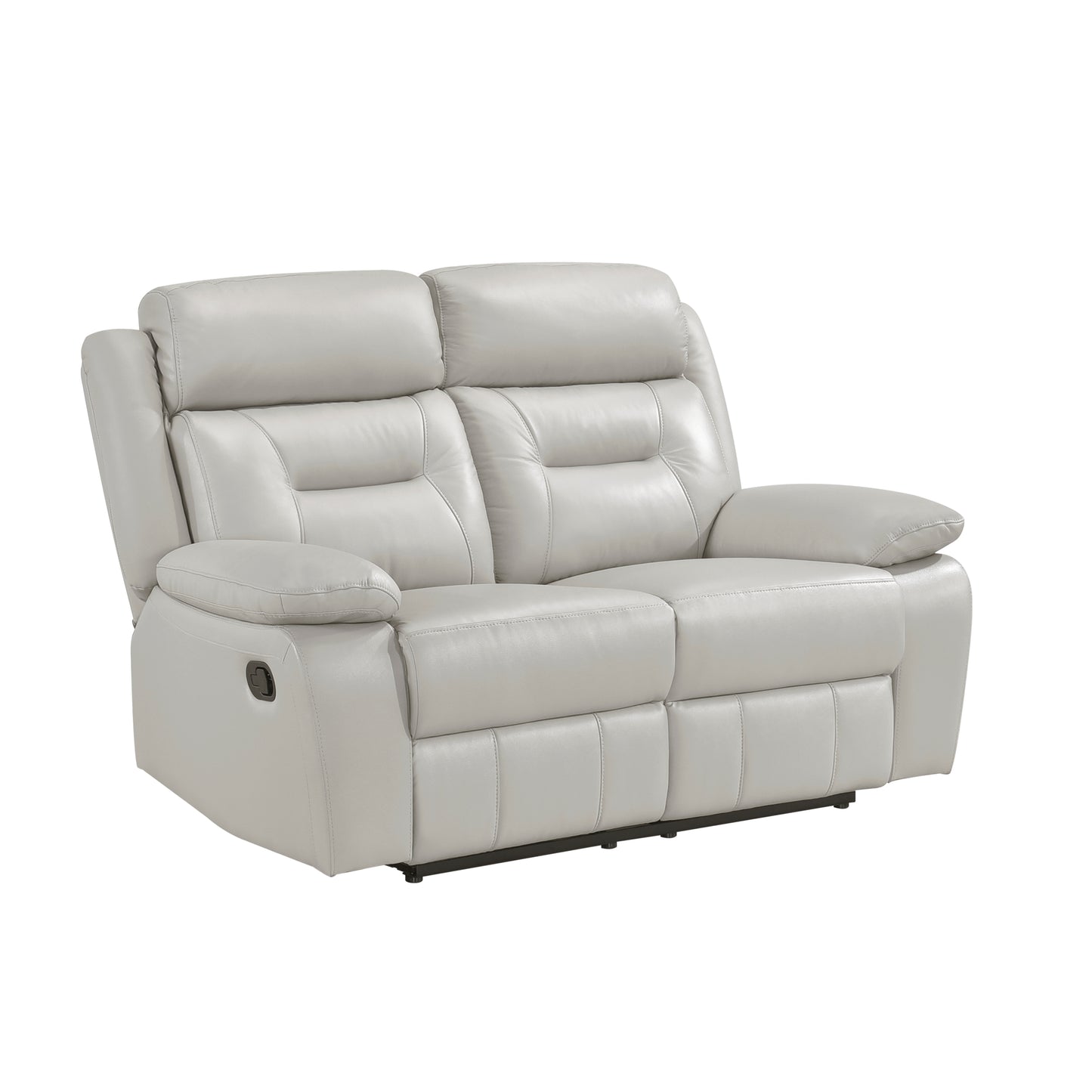 Homelegance Laconia Loveseat Reclining in Silver 9629SVE-2