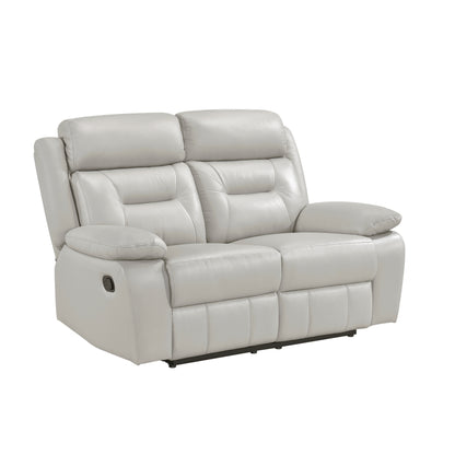 Homelegance Laconia Loveseat Reclining in Silver 9629SVE-2
