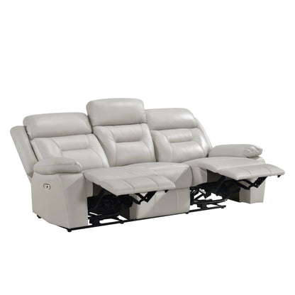 Homelegance Laconia Power Double Reclining Sectional Sofa Velvet 9629SVE-3PW