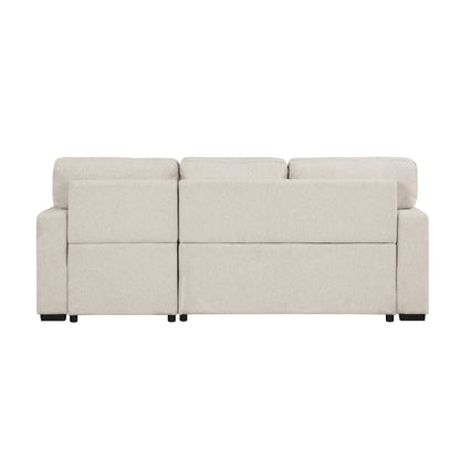 Homelegance Pompano Right Chaise Sectional Sofa in Elegant Beige 9630BE-22LRC