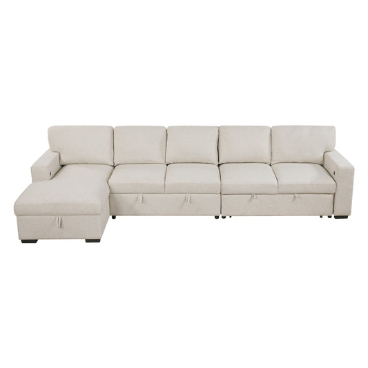 Homelegance Sectional Sofa in Beige 9630BE-3LC2R