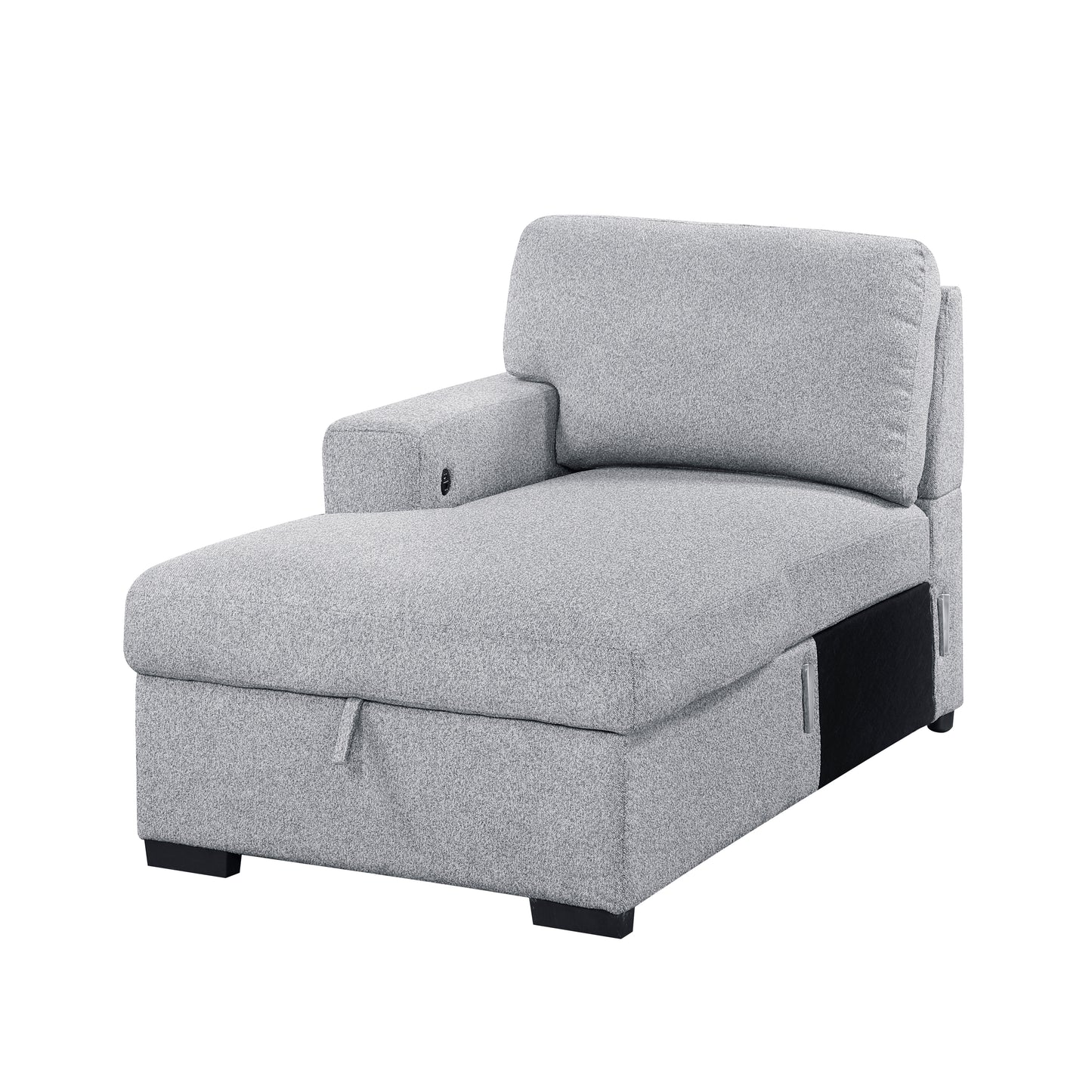Homelegance Pompano Gray Sectional Sofa 9630GY-3LC2R