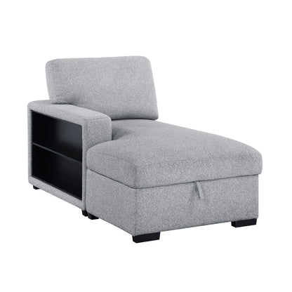 Homelegance Pompano Gray Sectional Sofa 9630GY-3LC2R