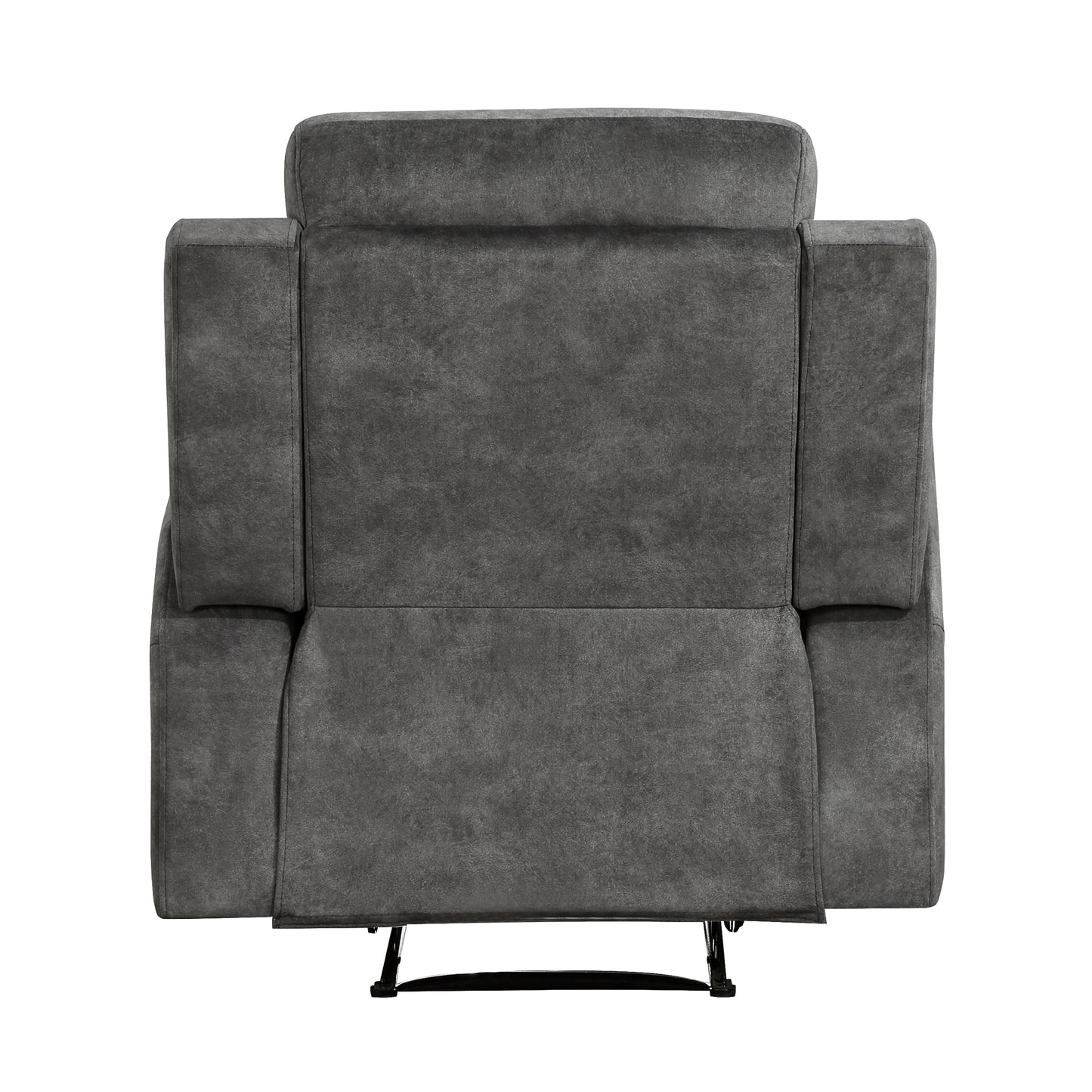 Homelegance Yates Reclining Chair in Brownish Gray Textured Microfiber 9635DG-1