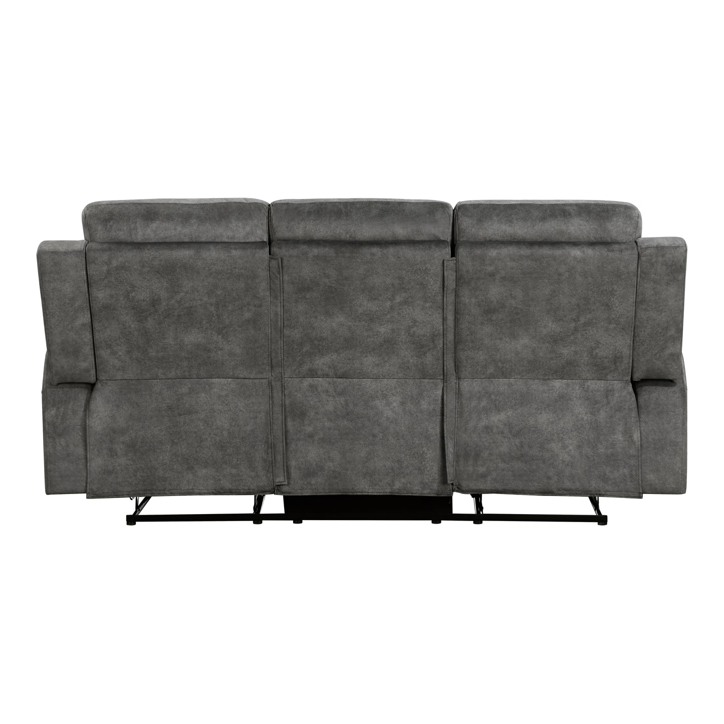 Homelegance Yates Dark Brownish-Gray Dual Reclining Sectional Sofa 9635DG-3
