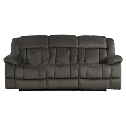 Homelegance Laurelton Sectional Sofa in Rich Chocolate Textured Plush 9636-3