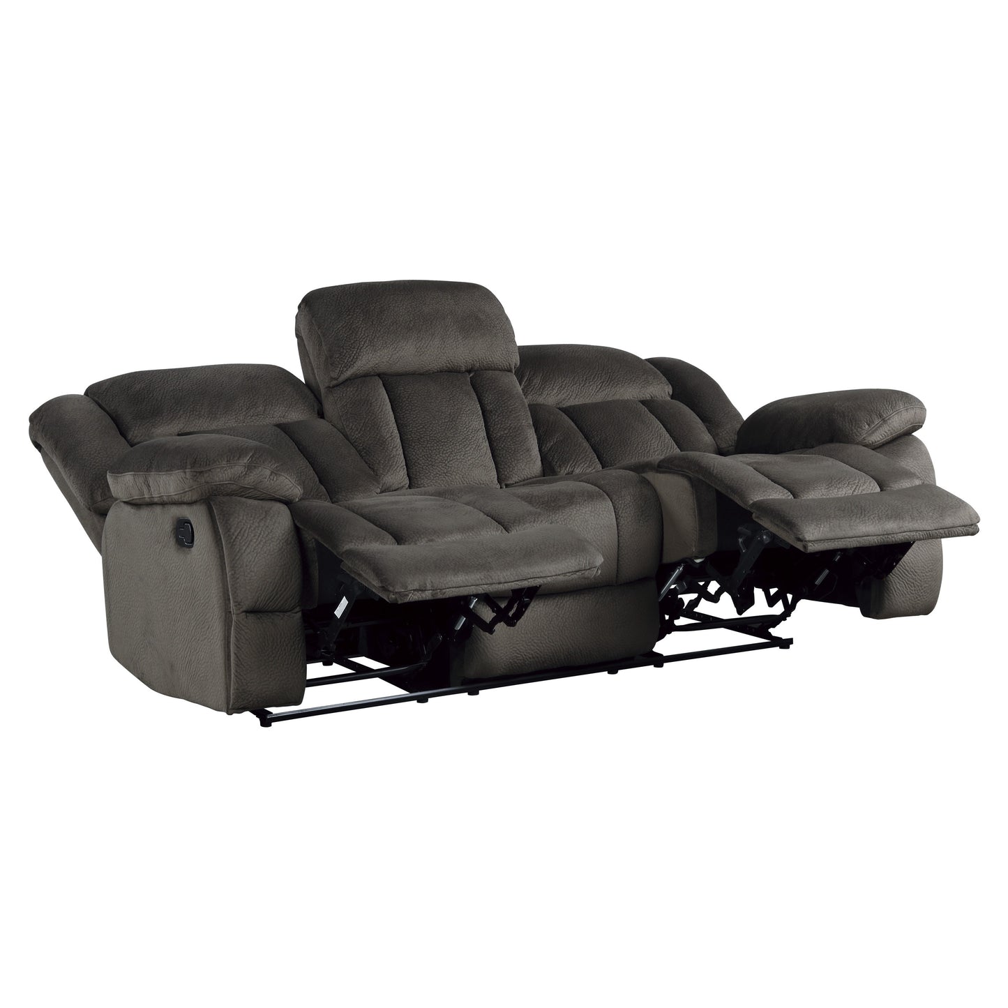 Homelegance Laurelton Sectional Sofa in Rich Chocolate Textured Plush 9636-3