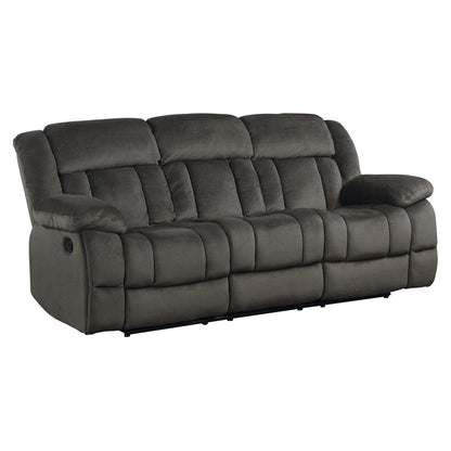 Homelegance Laurelton Sectional Sofa in Rich Chocolate Textured Plush 9636-3