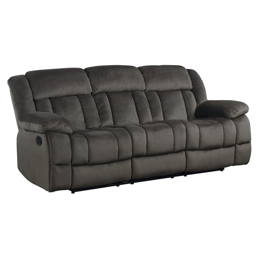 Homelegance Laurelton Sectional Sofa in Rich Chocolate Textured Plush 9636-3
