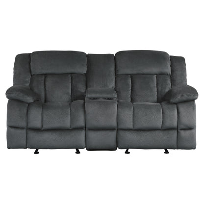 Homelegance Laurelton Glider Reclining Charcoal 9636CC-2