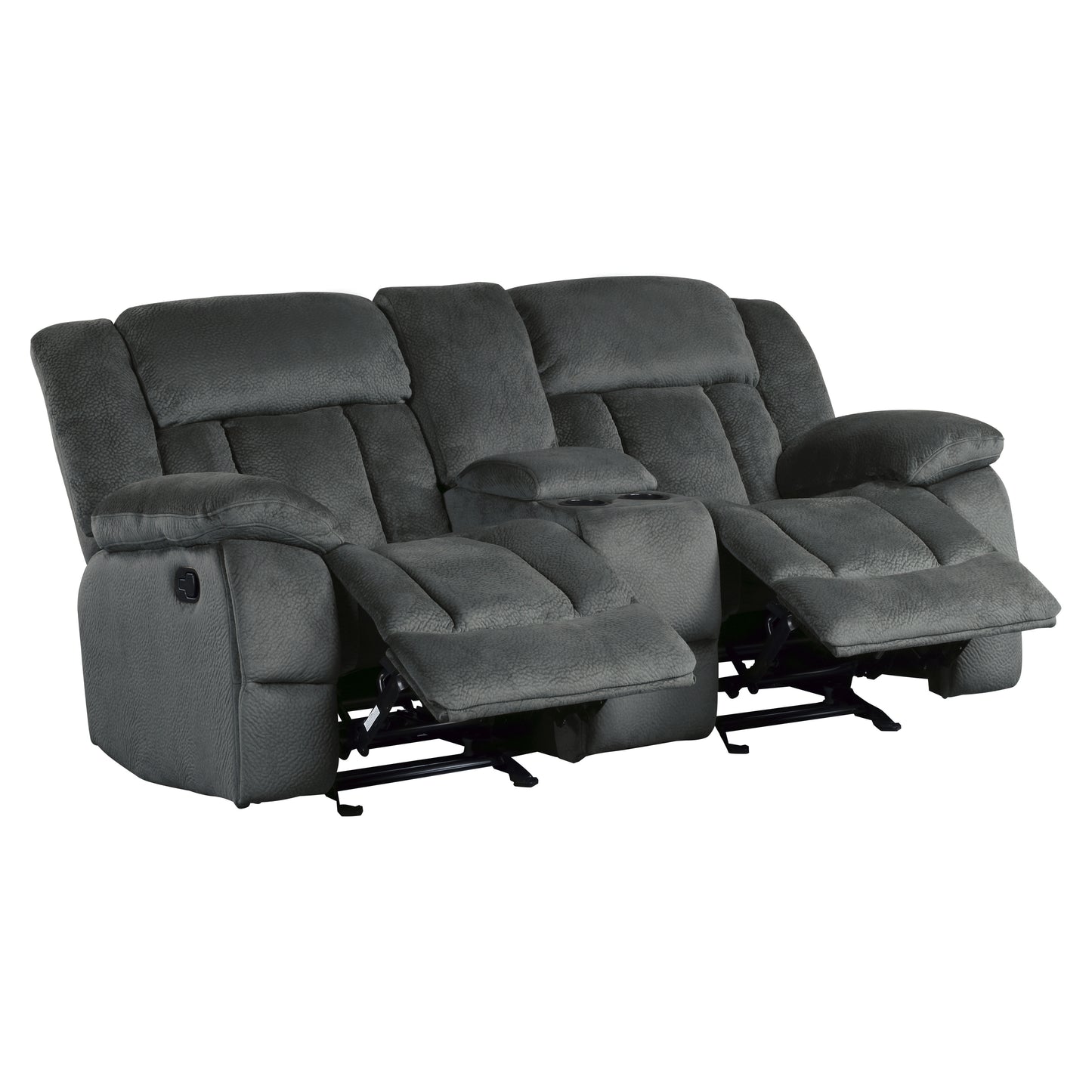 Homelegance Laurelton Glider Reclining Charcoal 9636CC-2