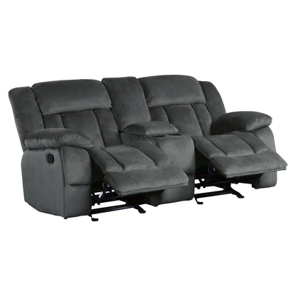Homelegance Laurelton Glider Reclining Charcoal 9636CC-2