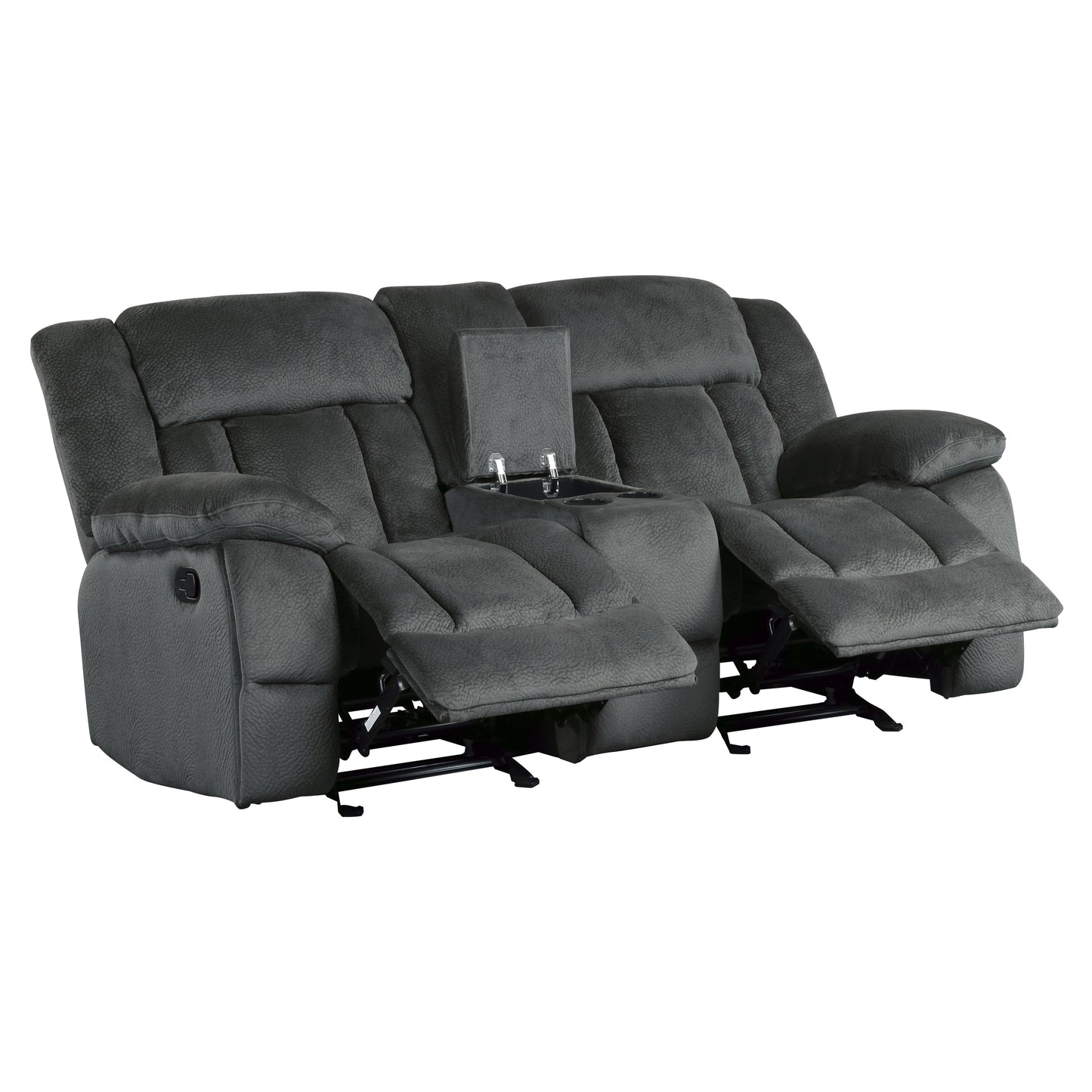 Homelegance Laurelton Glider Reclining Charcoal 9636CC-2