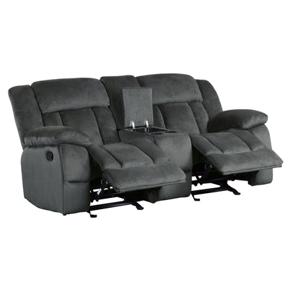 Homelegance Laurelton Glider Reclining Charcoal 9636CC-2
