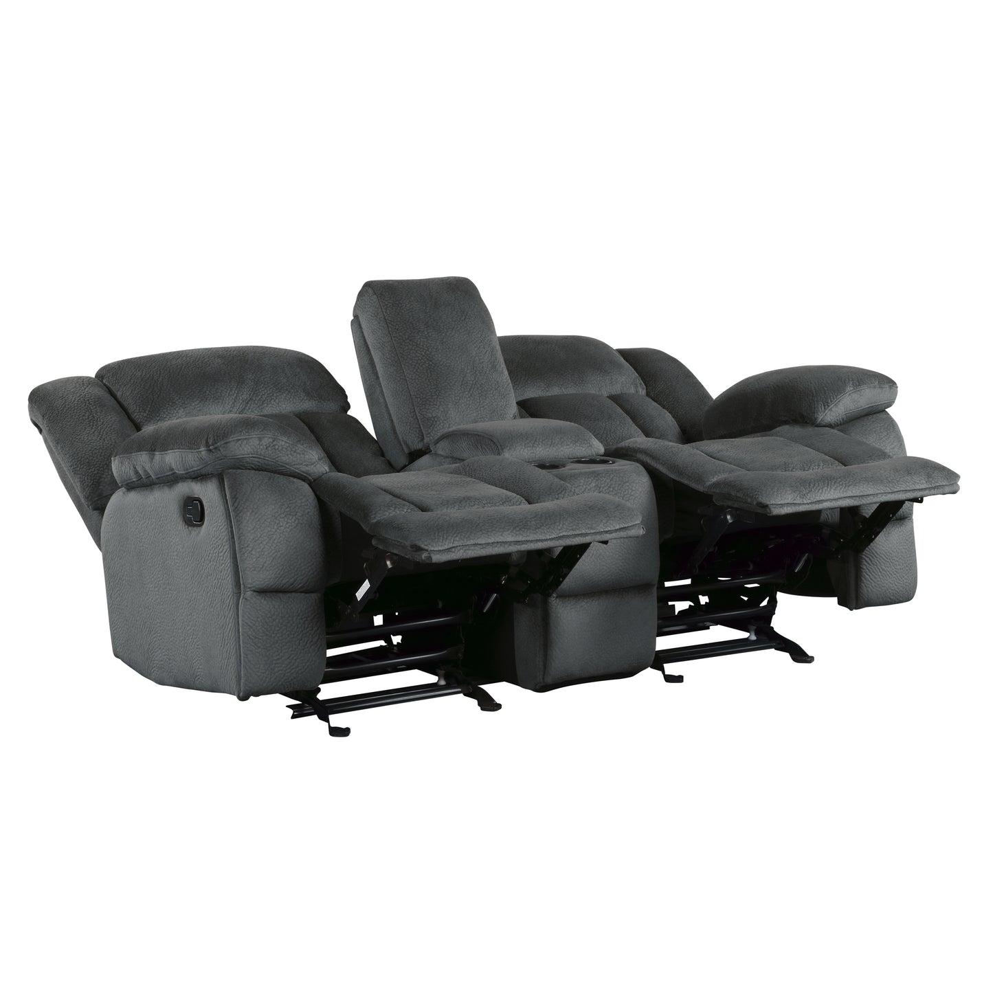 Homelegance Laurelton Glider Reclining Charcoal 9636CC-2