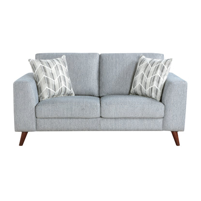 Homelegance Loveseat Gray Upholstered Modern Design for Cozy Spaces 9644BGY-2