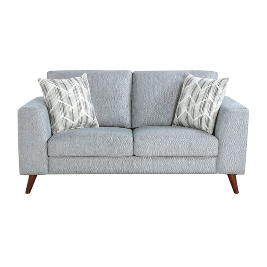 Homelegance Loveseat Gray Upholstered Modern Design for Cozy Spaces 9644BGY-2