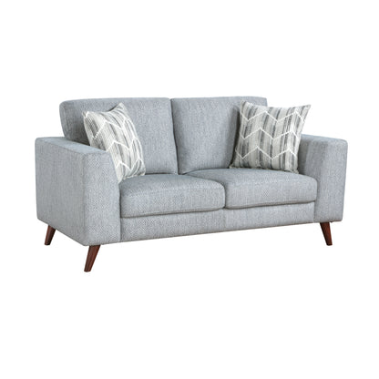 Homelegance Loveseat Gray Upholstered Modern Design for Cozy Spaces 9644BGY-2