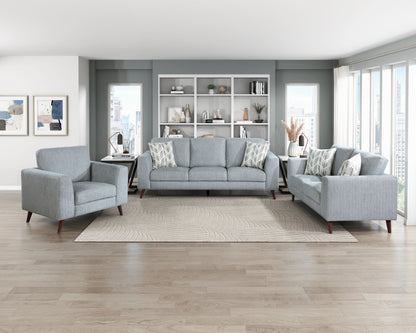 Homelegance Accent Chair in Gray Fabric with Stylish Design 9644BGY-1