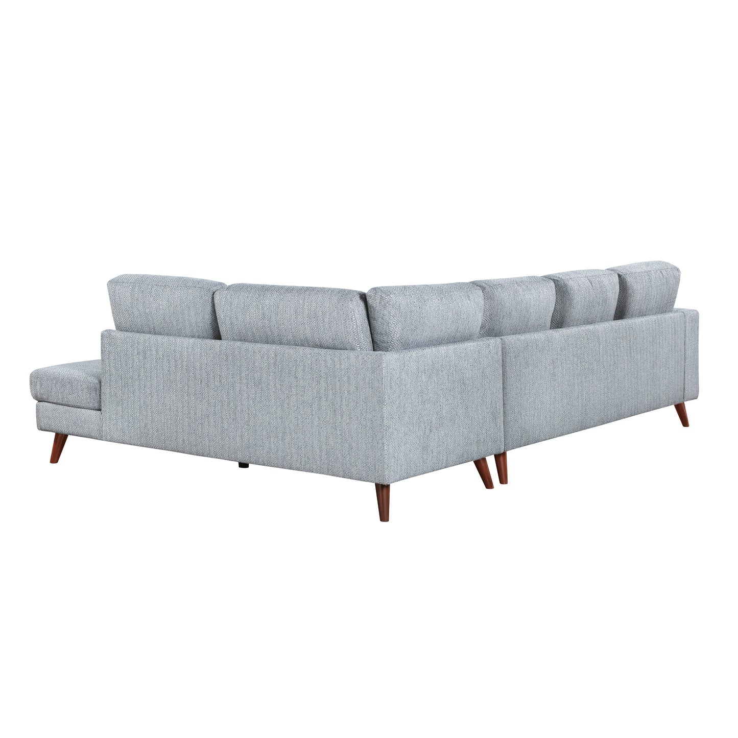 Homelegance Sectional Sofa in Gray with Chaise 9644BGY-23L5R