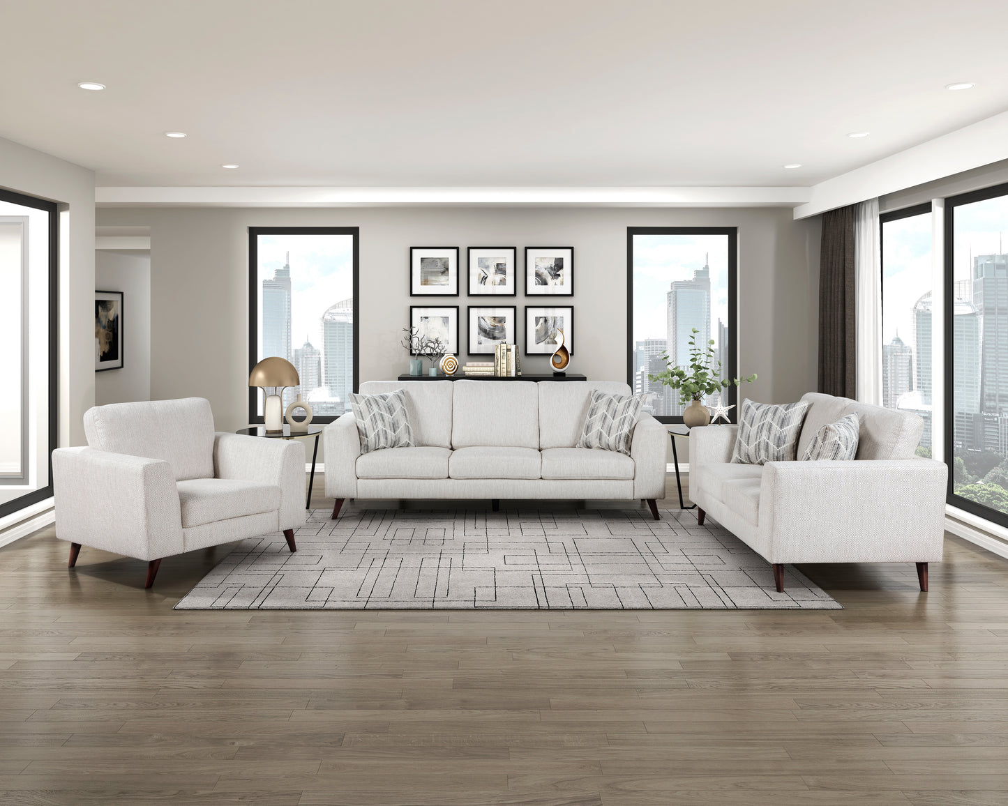 Homelegance Accent Chair in Velvet Gray with Elegant Design 9644SVE-1