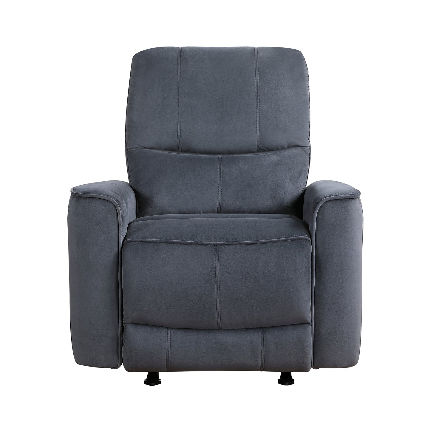 Homelegance Artem Reclining Chair Power Recliner in Dark Gray Velvet 9645DG-1PW