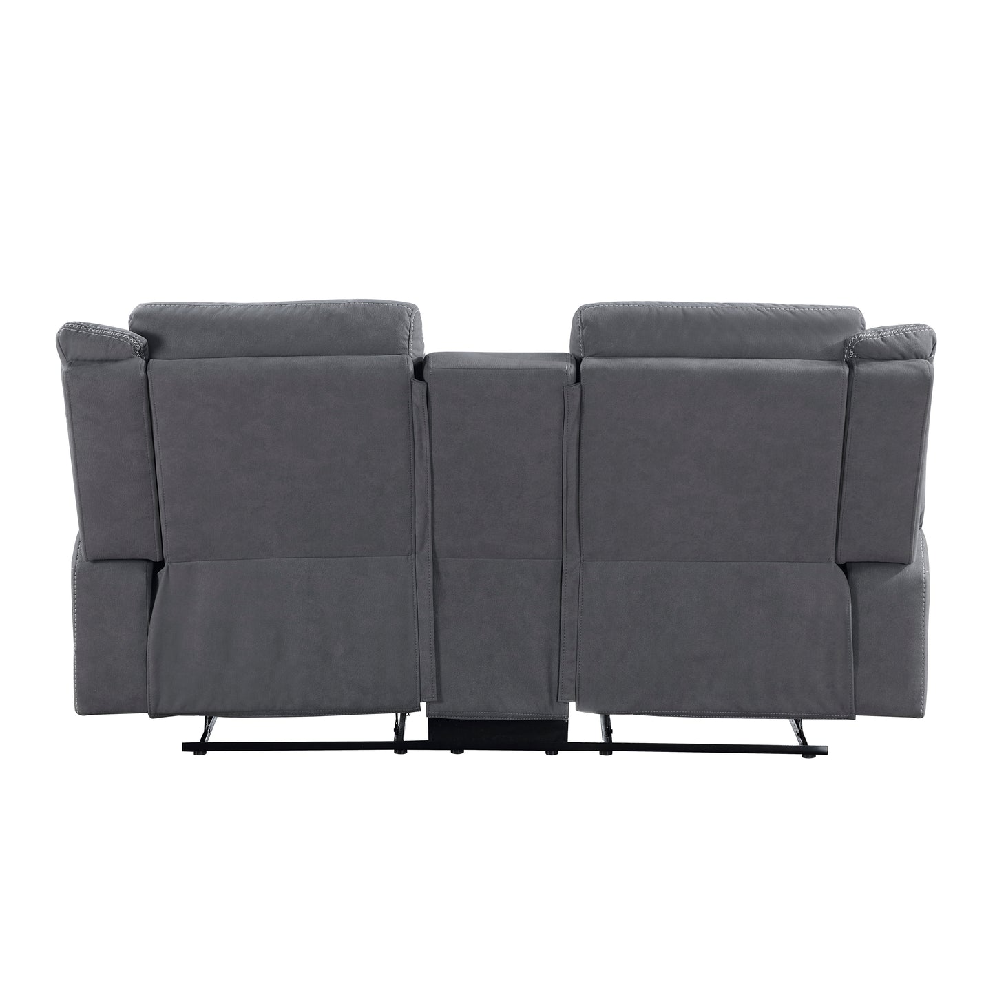 Homelegance Dean Loveseat Reclining with Center Console in Gray 9646GY-2