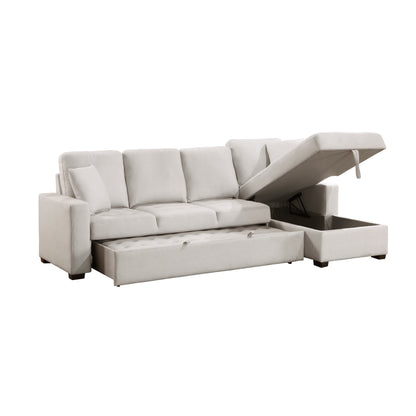 Homelegance Dimitri Sectional Sofa in Elegant Gray 9647CE-23LRC