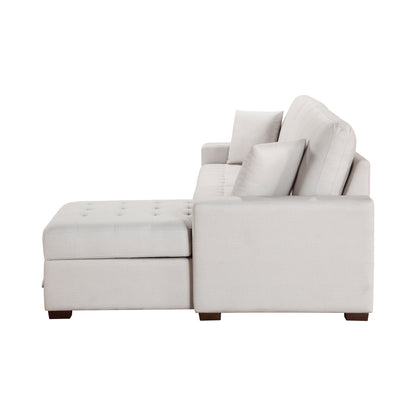 Homelegance Dimitri Sectional Sofa in Elegant Gray 9647CE-23LRC