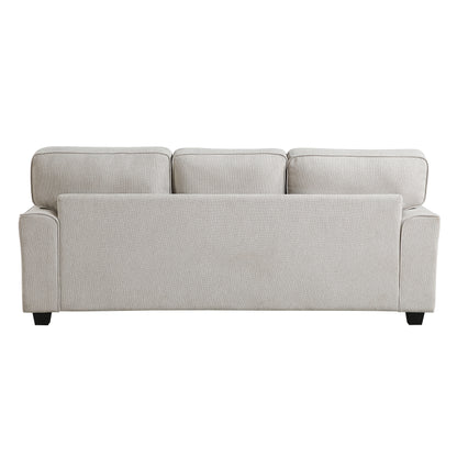 Homelegance Bradford Sand Chenille Sectional Sofa with Nailhead Trim 9648SN-3
