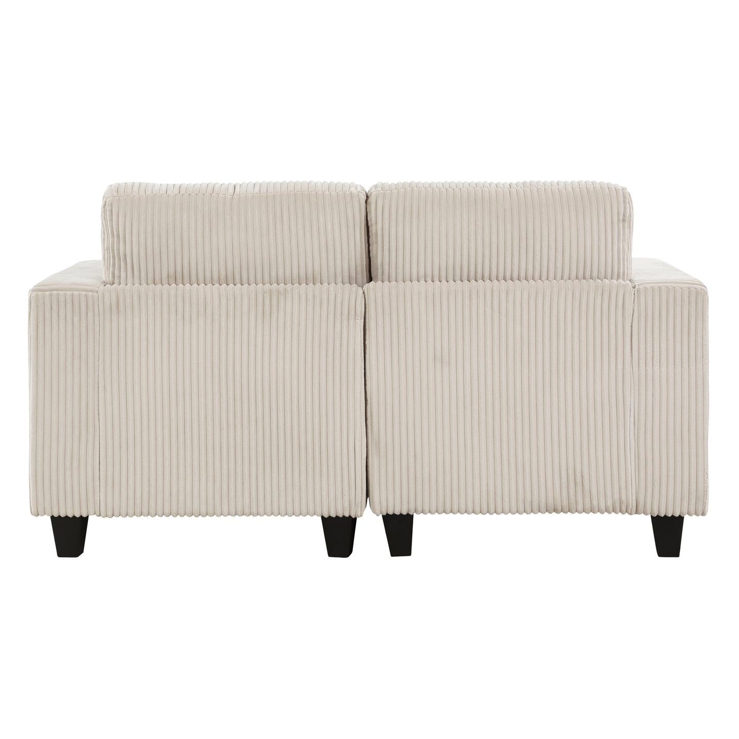 Homelegance Walterboro Loveseat Beige Corduroy with Hidden Storage 9650BE-2