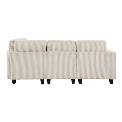 Homelegance Walterboro Sectional Sofa in Beige 9650BE-4SC
