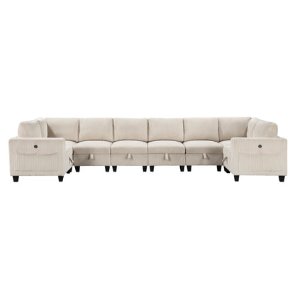 Homelegance Walterboro Sectional Sofa in Beige 9650BE-8SC