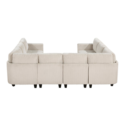 Homelegance Walterboro Sectional Sofa in Beige 9650BE-8SC