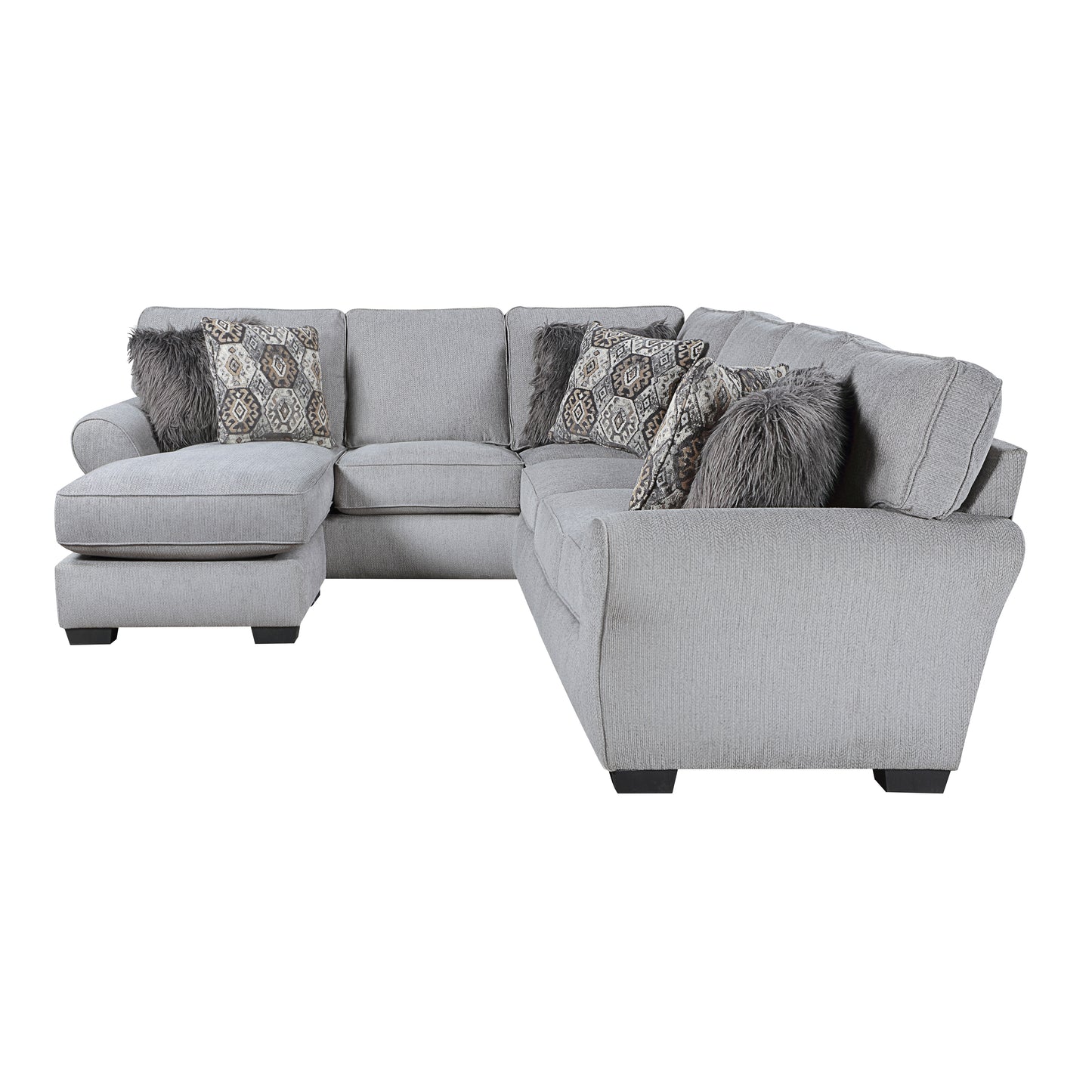Homelegance Kieran Sectional Sofa in Gray 9679GY-SC for Stylish Living Spaces