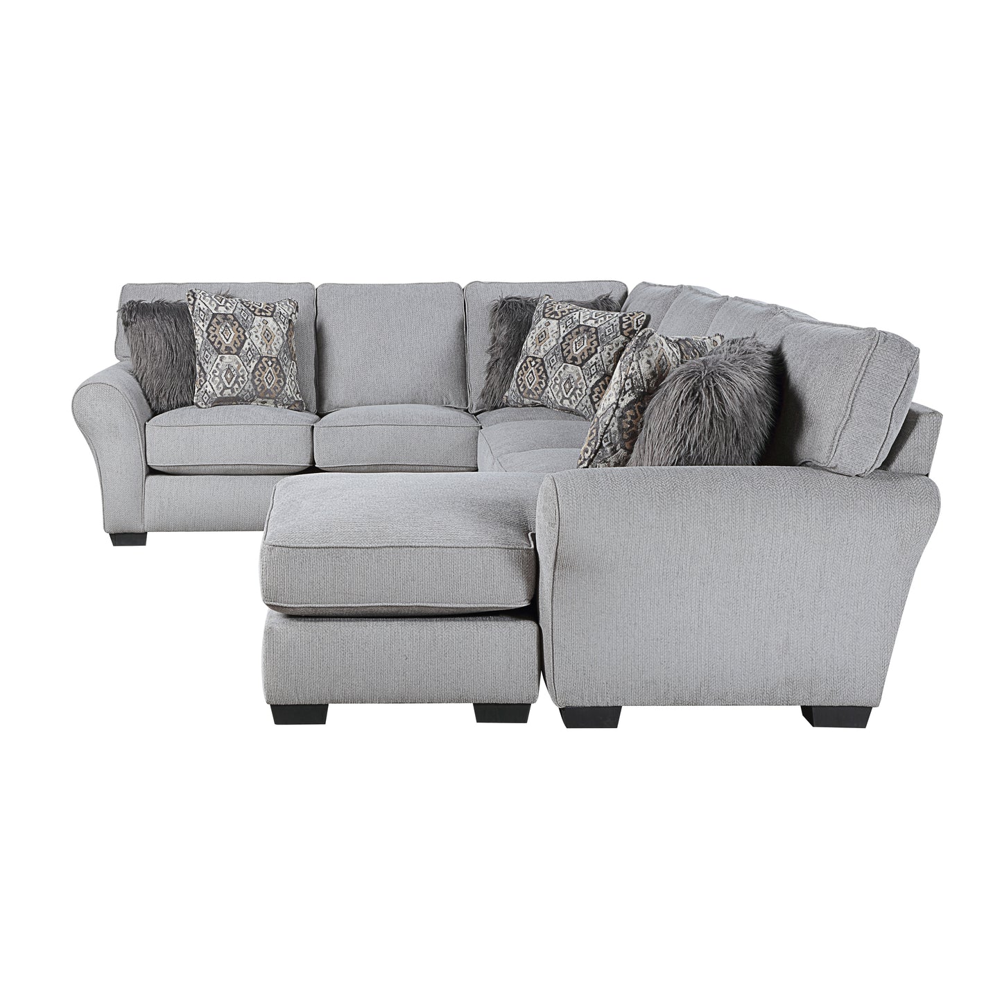 Homelegance Kieran Sectional Sofa in Gray 9679GY-SC for Stylish Living Spaces