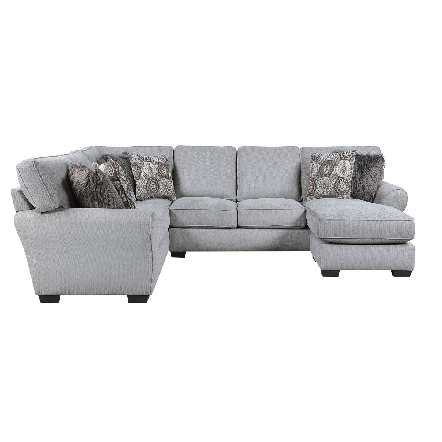 Homelegance Kieran Sectional Sofa in Gray 9679GY-SC for Stylish Living Spaces