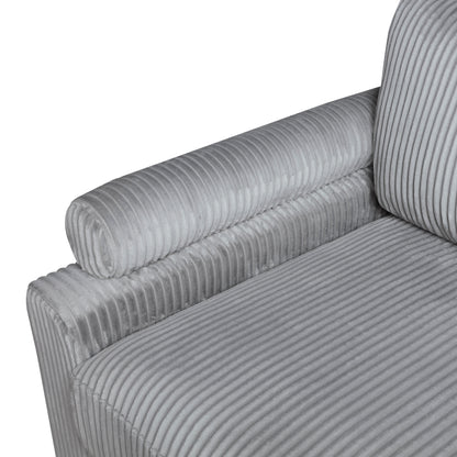 Homelegance Sectional Sofa Gray Fabric 9688GY-63CR2ACOT