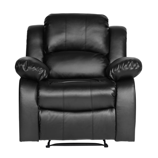Homelegance Cranley Reclining Chair in Black Faux Leather 9700BLK-1