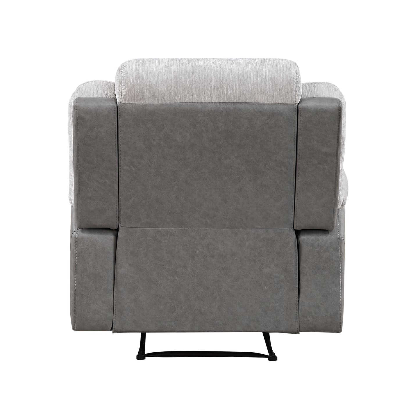 Homelegance Reclining Chair in Gray Fabric with Plush Comfort 9703GY-1