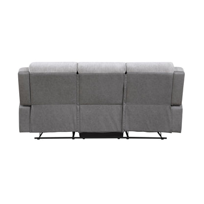 Homelegance Sofas Reclining Sofa Gray Fabric Comfort 9703GY-3