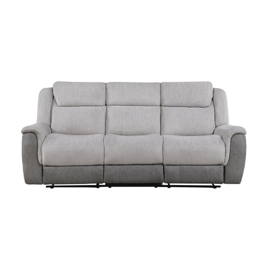 Homelegance Sofas Reclining Sofa Gray Fabric Comfort 9703GY-3