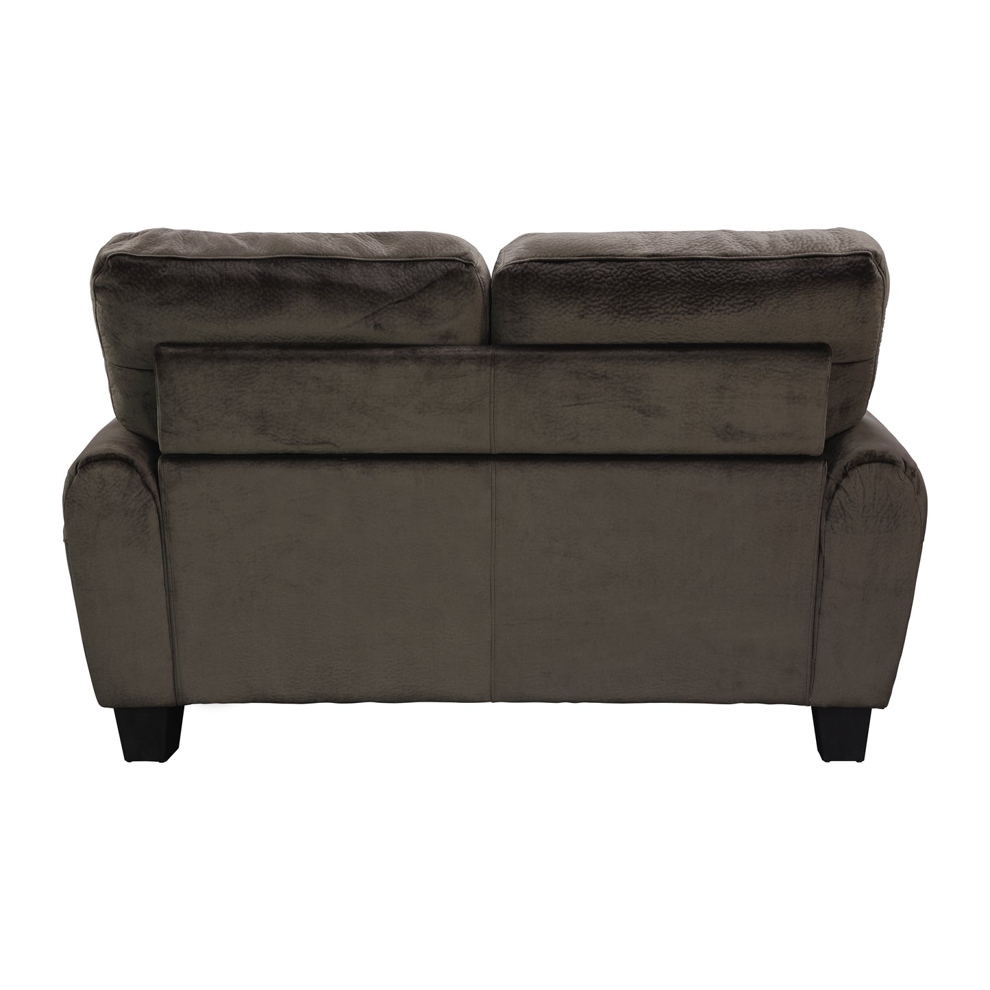 Homelegance Rubin Loveseat in Chocolate Micro-suede 9734CH-2