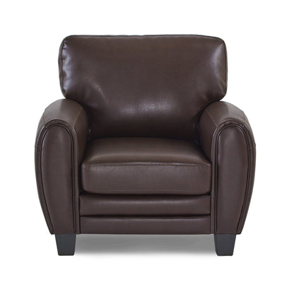 Homelegance Rubin Dark Brown Faux Leather Accent Chair 9734DB-1