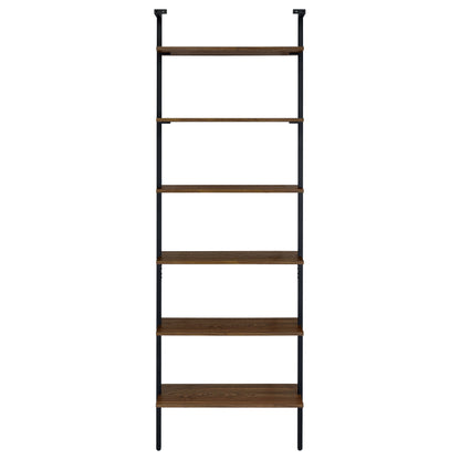 Owens 96-inch 6-shelf Wall Bookshelf Walnut