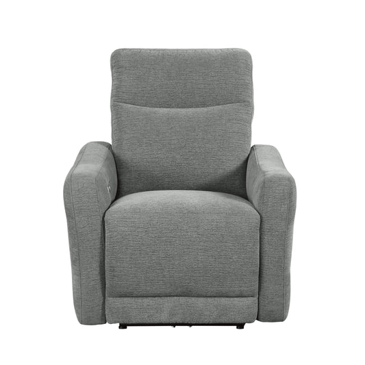 Homelegance Edition Reclining Chair Power Recliner Dove Gray 9804DV-1PWH