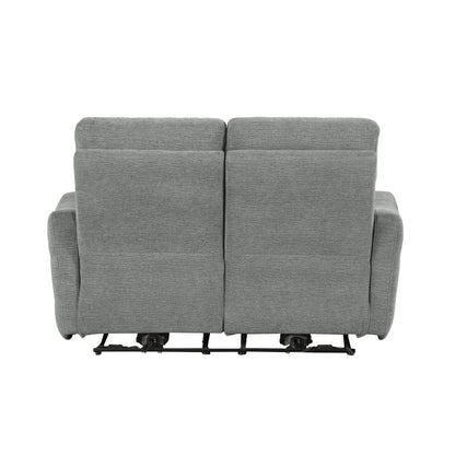 Homelegance Edition Loveseat Power Reclining Dove Gray 9804DV-2PWH