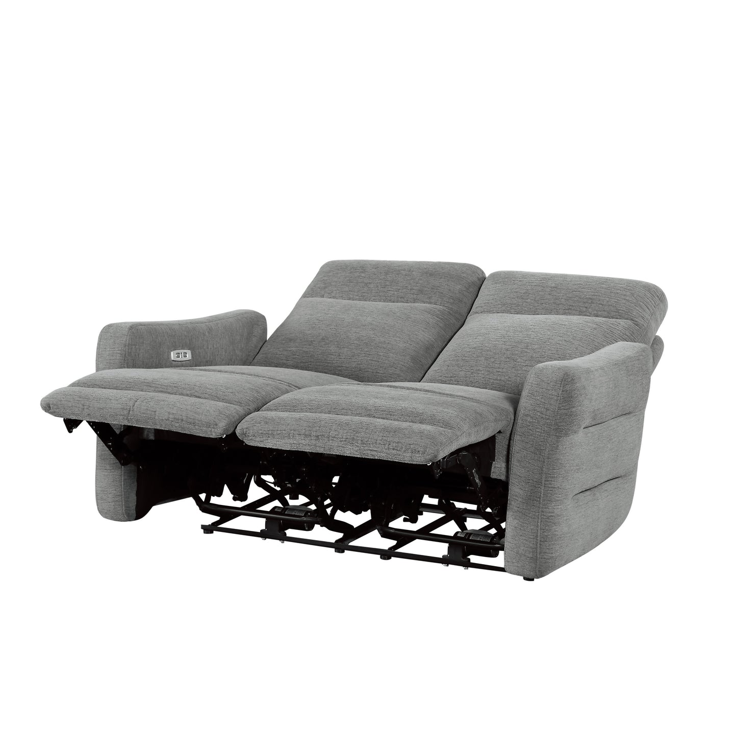 Homelegance Edition Loveseat Power Reclining Dove Gray 9804DV-2PWH
