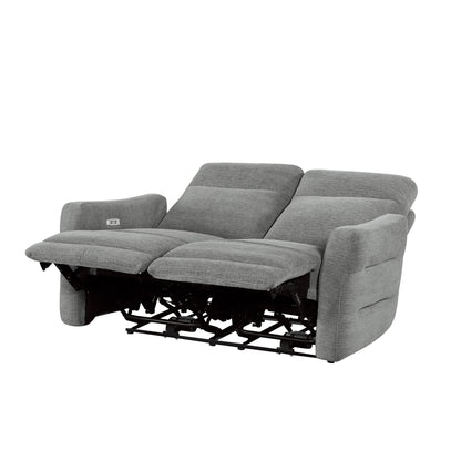 Homelegance Edition Loveseat Power Reclining Dove Gray 9804DV-2PWH
